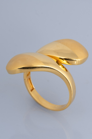 22 Ayar Altın Oval Formlu Modern Yüzük 7,26 GR Ürün Kodu: YZ07557 - 3