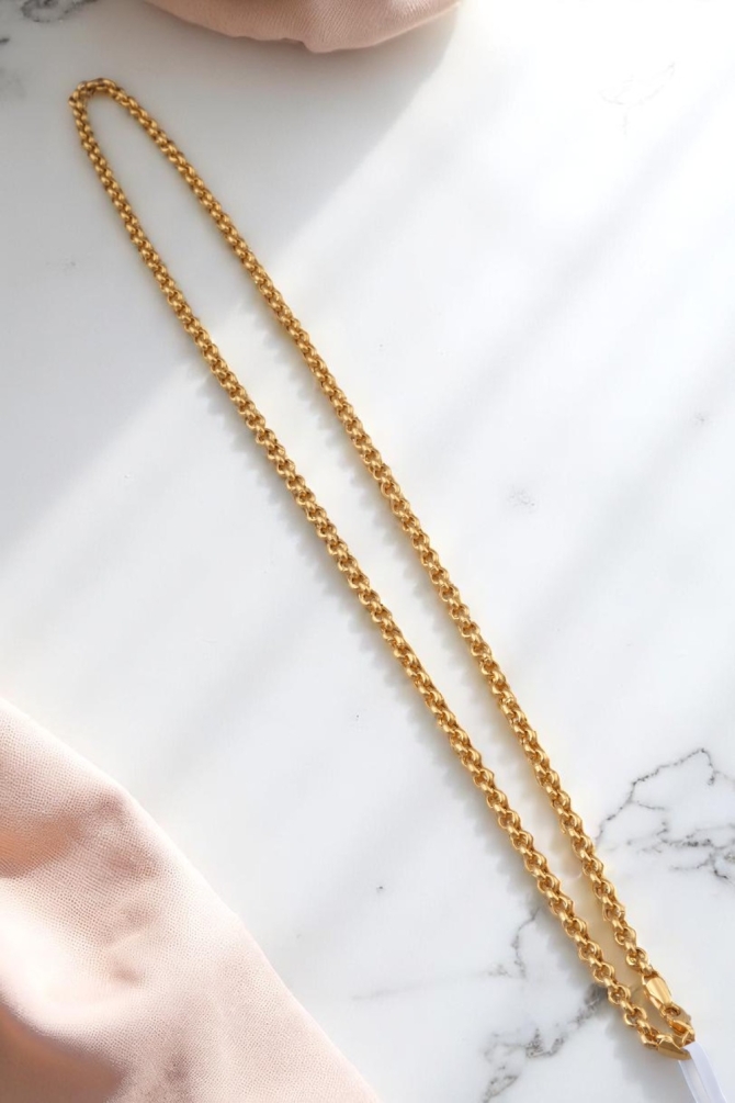 Klasik Kalın Rolo Model 22 Ayar Altın Zincir Kolye (60cm) - Alimoğlu Kuyumculuk 16,20 GR Ürün Kodu: ZNC3213 - 2