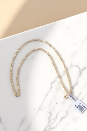 Klasik Singapur (Burgulu) Model Zarif 14 Ayar Altın Zincir Kolye (50cm) - Alimoğlu Kuyumculuk 4,78 GR Ürün Kodu: ZNC3258 - 2