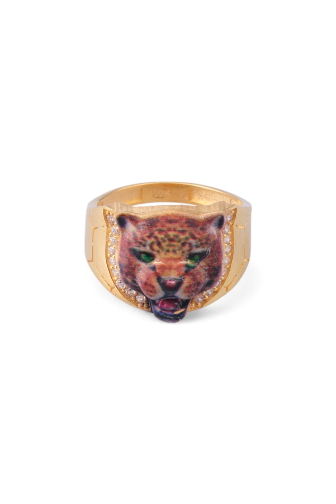 Parmaklarınızdaki Vahşi Güç: İkonik Leopar Figürlü 22 Ayar Altın Yüzük 4,76 GR Ürün Kodu: YZ08438 - 4
